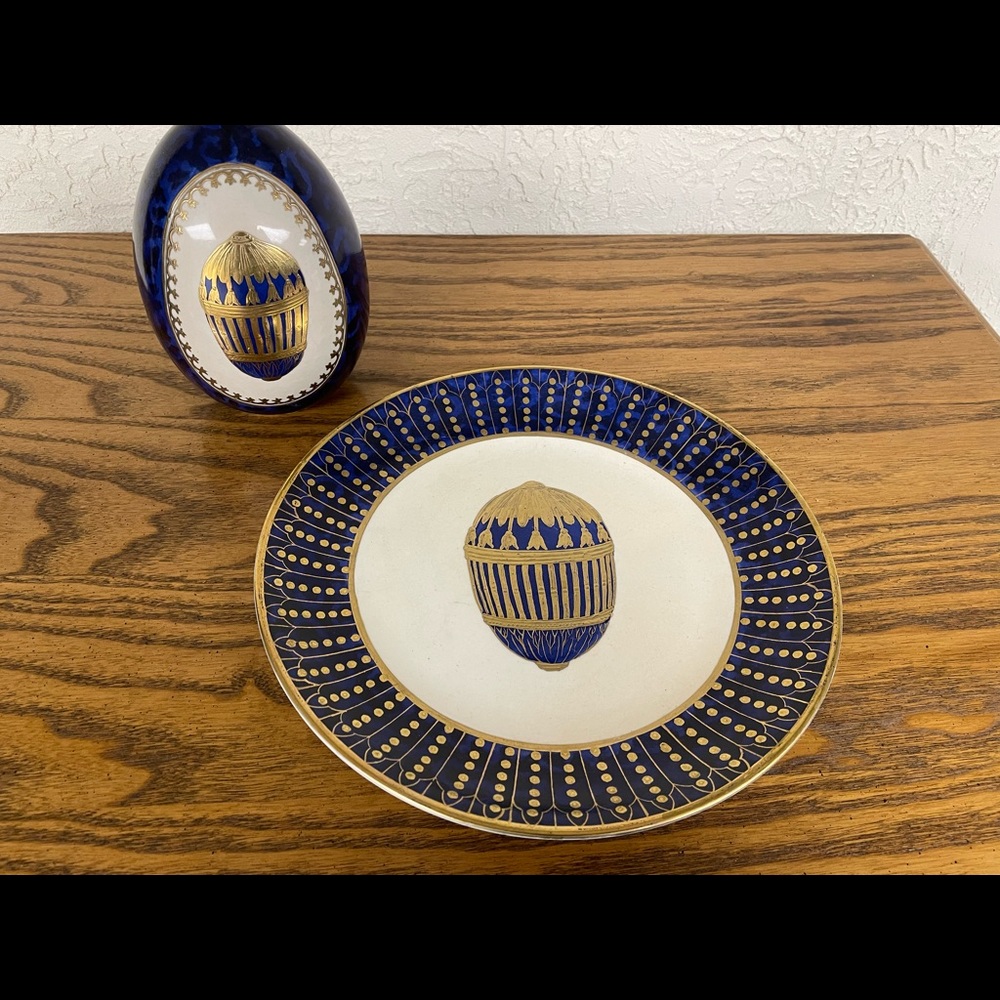 Raymond Waites Decorative Plate and Egg